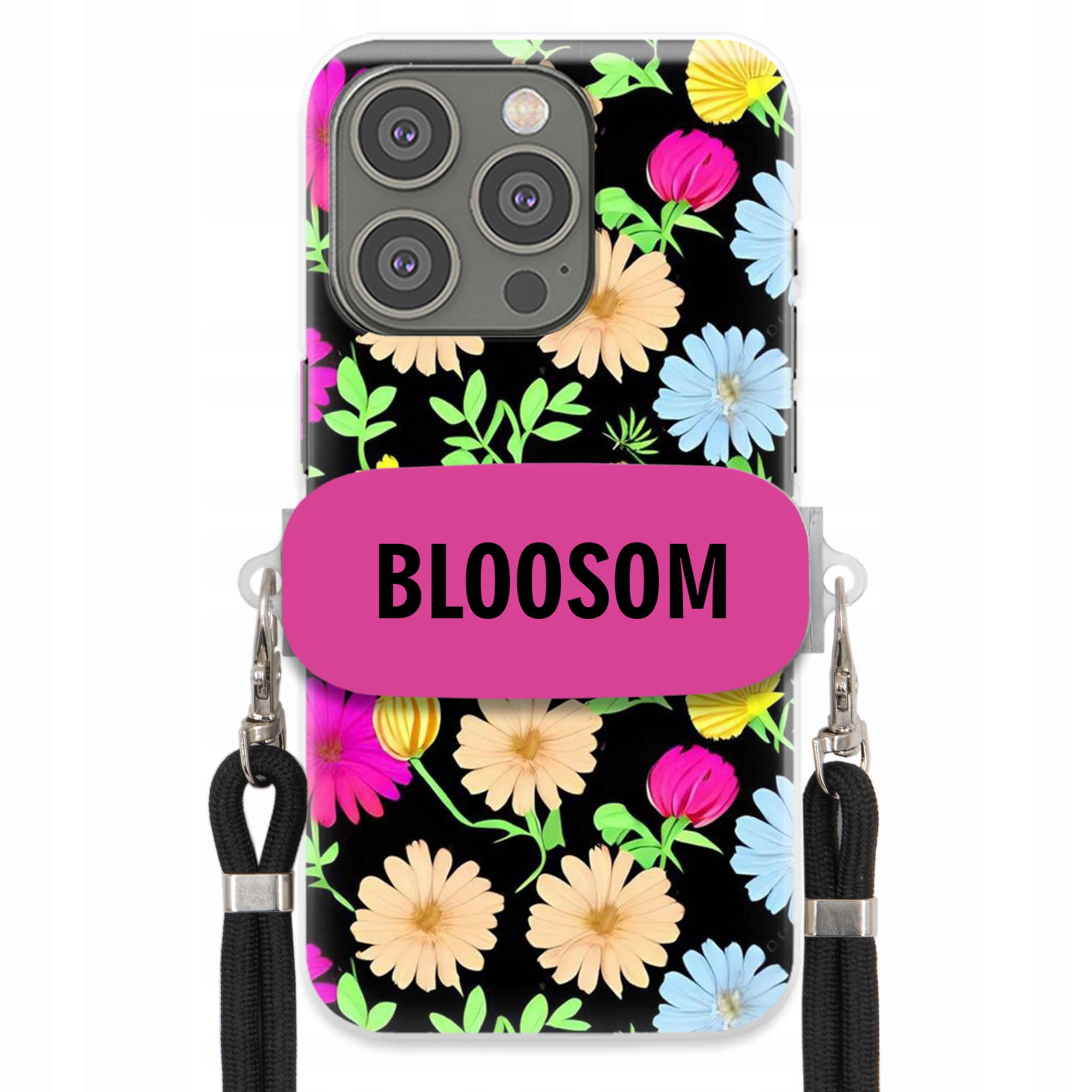 Puzdro Crossbody Pre Iphone 15 Pro Puzdro Case Kvety Bloosom Flower