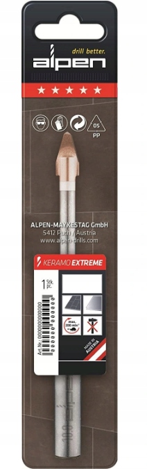 Wiertło do gresu płytek Keramo Extreme 12 mm Alpen Marka Alpen