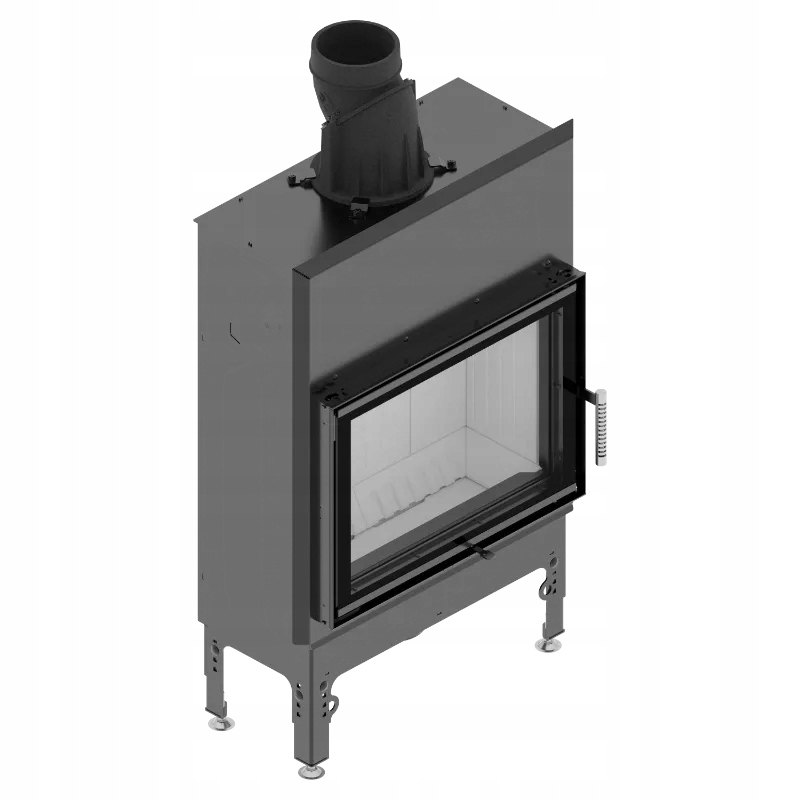 Ocelová přední krbová vložka Kominek HST59x43.S ekologická