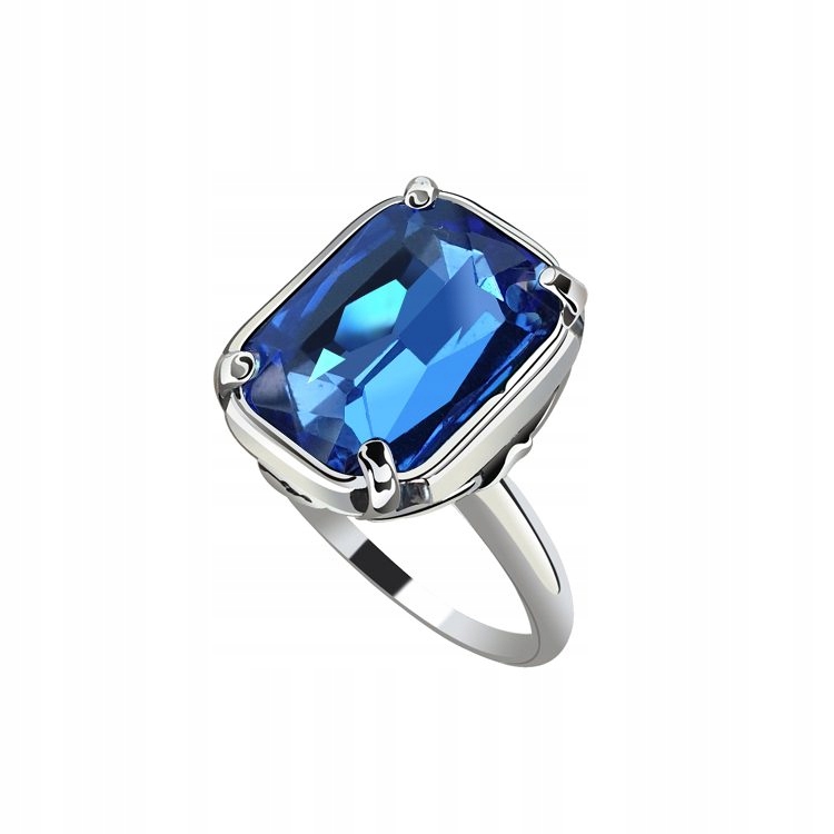 Prstýnek pr.925 křišťál Safír vel. 23