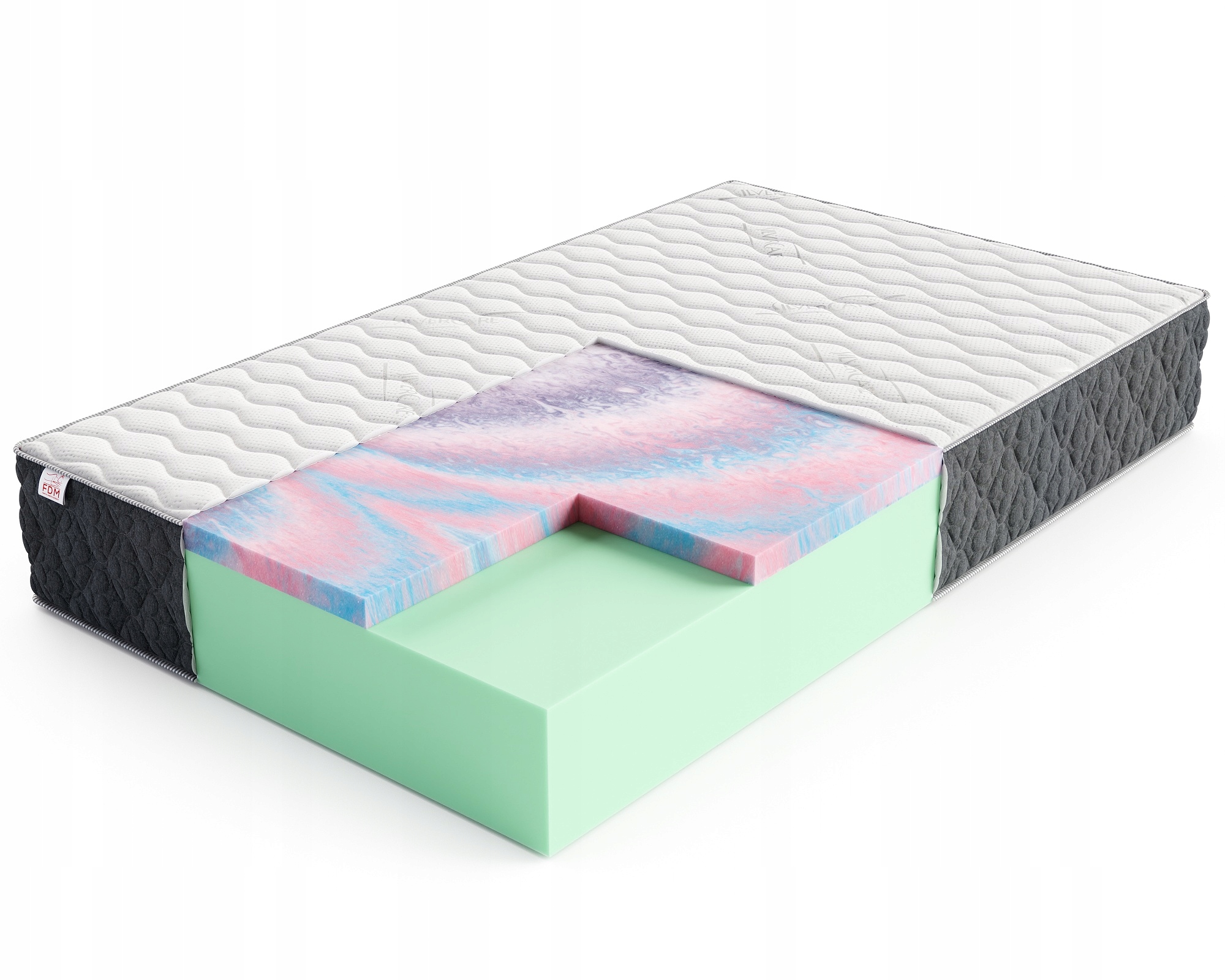 Materac piankowy 90x200 Merido 30cm Fdm Bubblegum