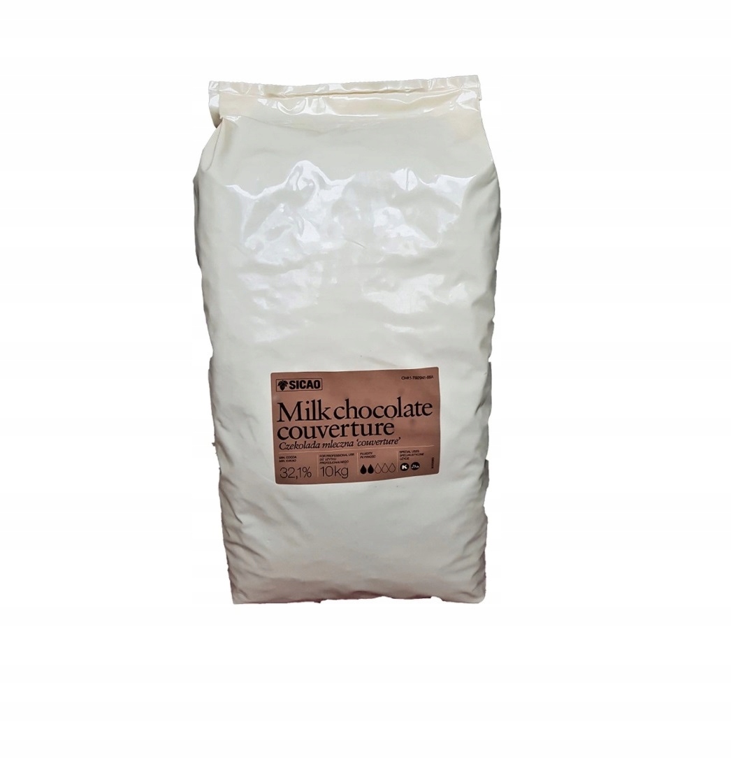 Levně Čokoláda v kaletkách Sicao mléčná 10 kg