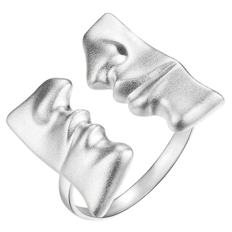 Prstýnek Stříbrný Prstýnek Regulovatelný Polibek Stříbro 925 Trusky