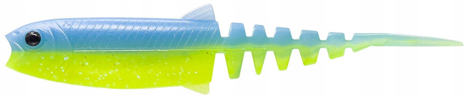 Guma Savage Gear Cannibal Minnow 8cm 3.4g Blue Chartreuse jaskółka