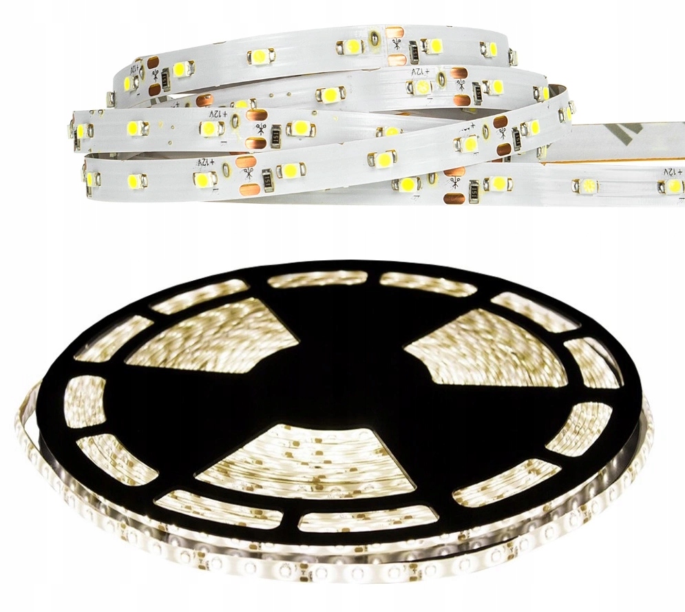 Led pásek 480W 12V IP20 600lm/m Bílá Neutrální 4000K Role 50 m