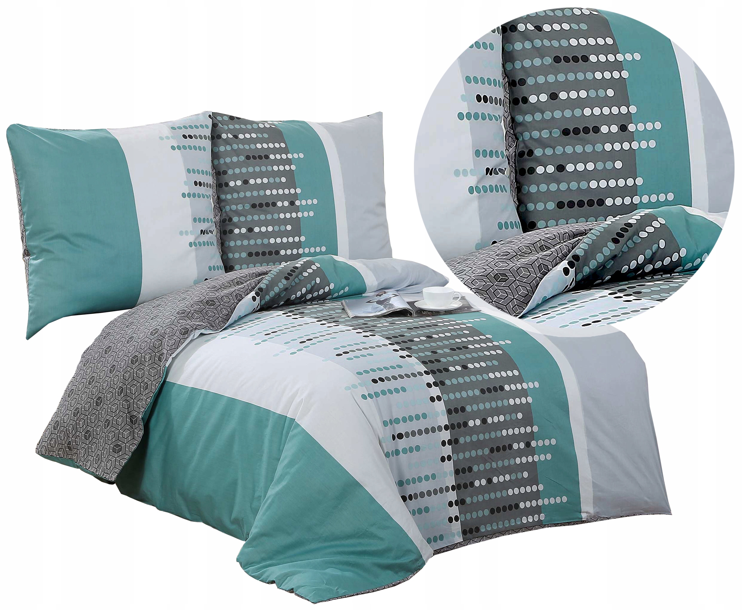 Pościel 160x200 satyna bawełniana Elway 4961 100% Bawełna Nowe