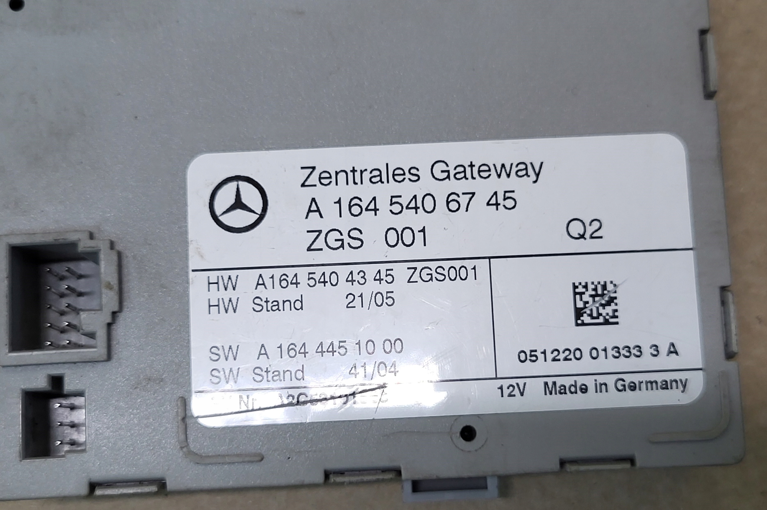 module control unit GATEWAY MERCEDES ML W164 GL R W251 OE EUROPA
