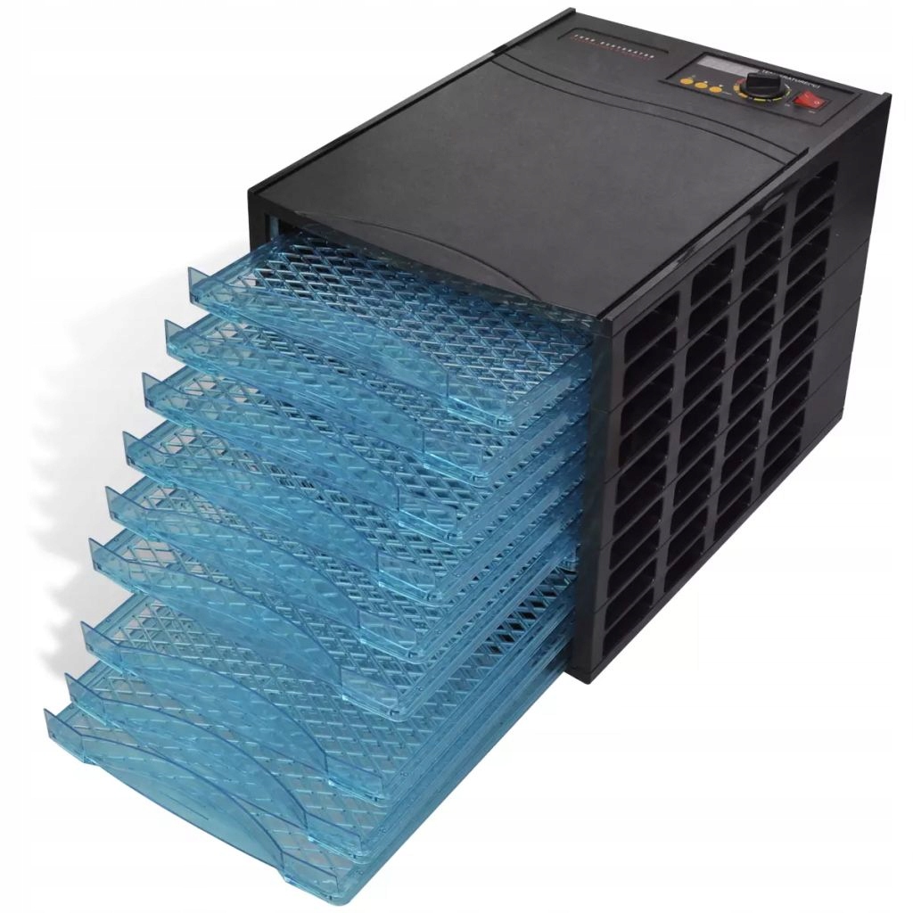 

Dehydrator do żywności z 10 tacami, prostokątny