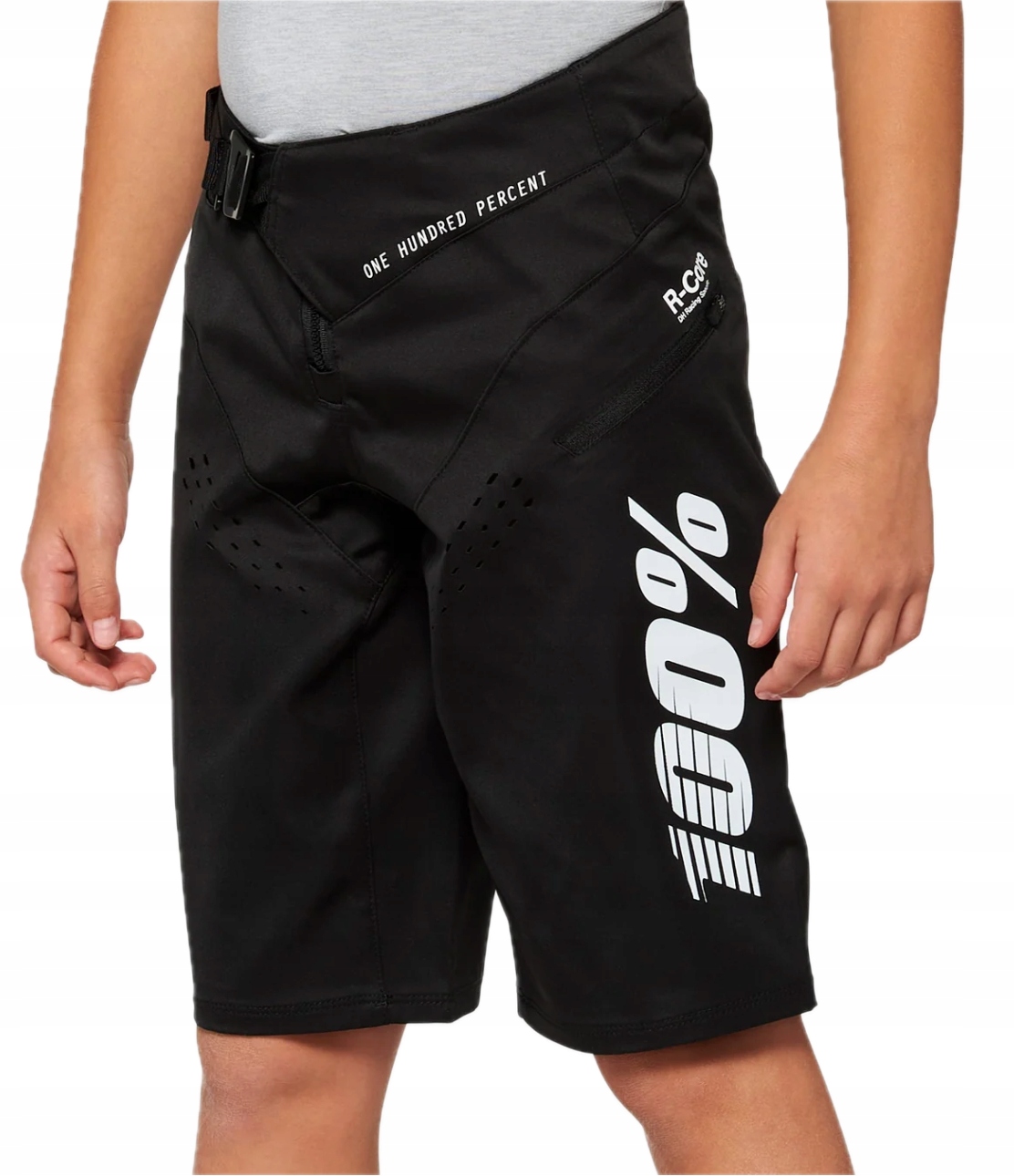 Cyklistické šortky 100% R-Core Dh vel. 22 (128 cm)|Akční nabídka