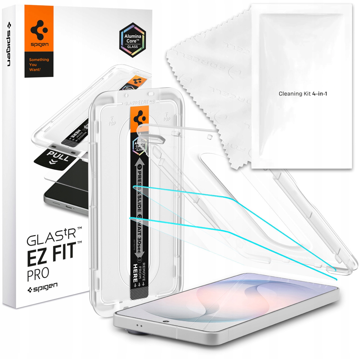 Szkło antyrefleksyjne Spigen do Galaxy S26 +aplikator mocna szybka +ścierka