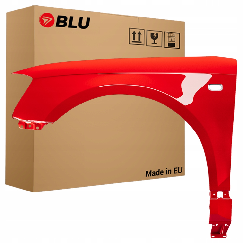 Blu Blatník Audi A3 8P LY3H levý červený 03-08 přední Pozink LaserRot LaserR