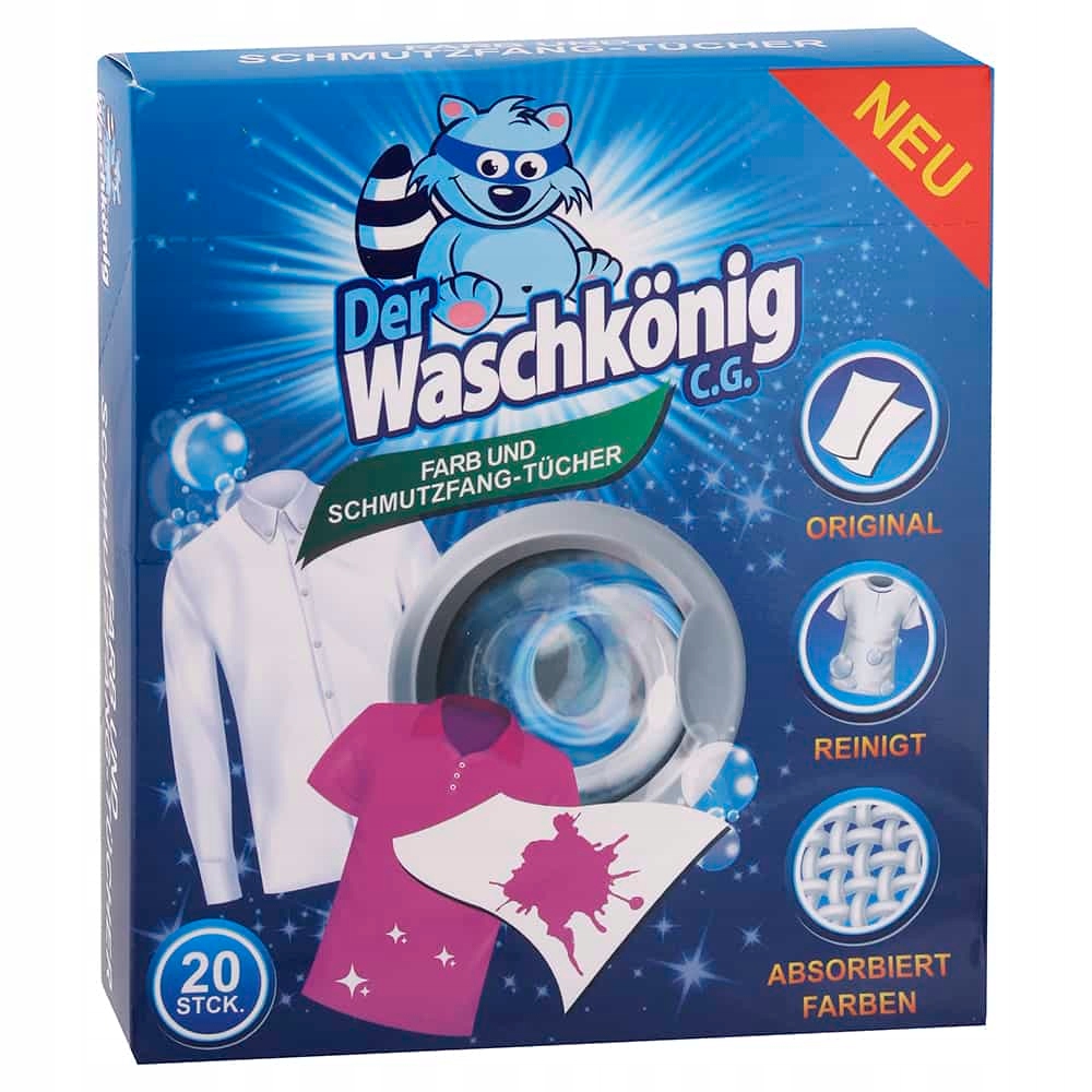 

Chusteczki do prania wyłapujące kolor Waschkonig