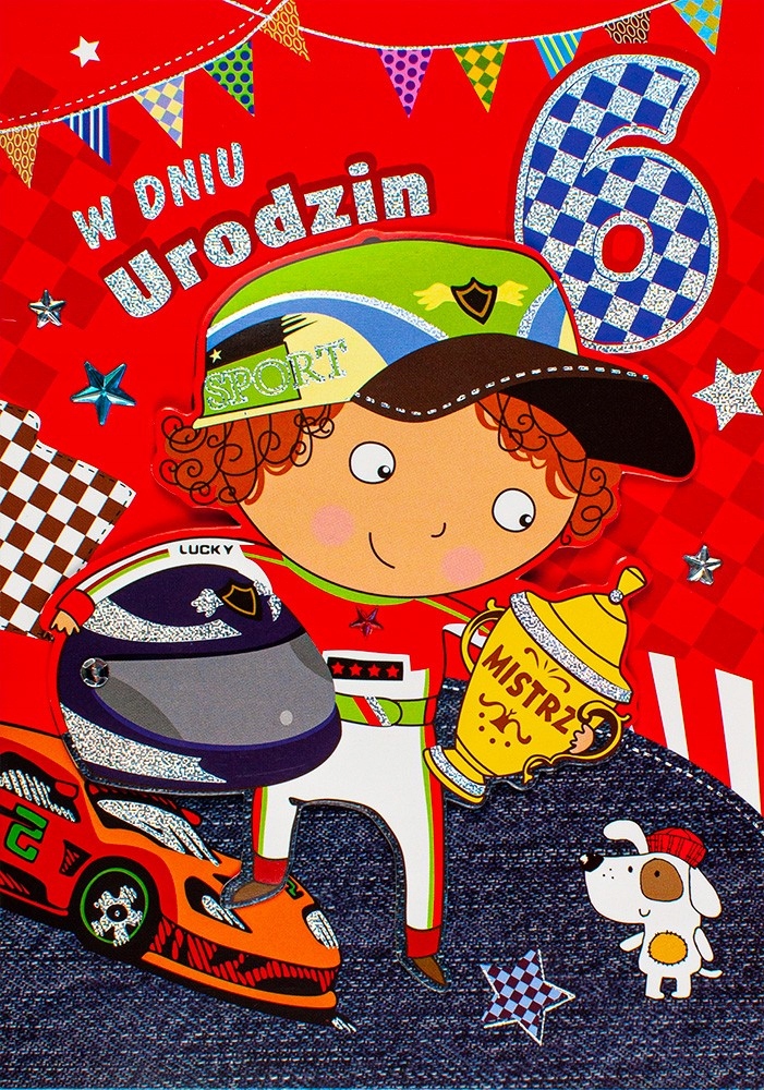 

Kartka na 6 urodziny dla Chłopaka Mistrza M855