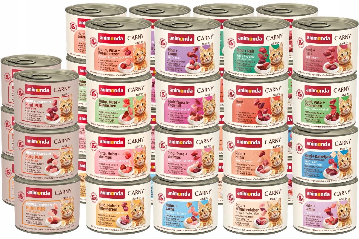 Animonda Carny Adult konzerva Set 38x200g – MIX 19 příchutí