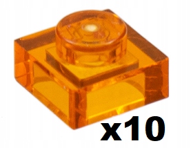 

Lego 3024 Płytka 1x1 Przezr. Pomarańcz 10 szt. N