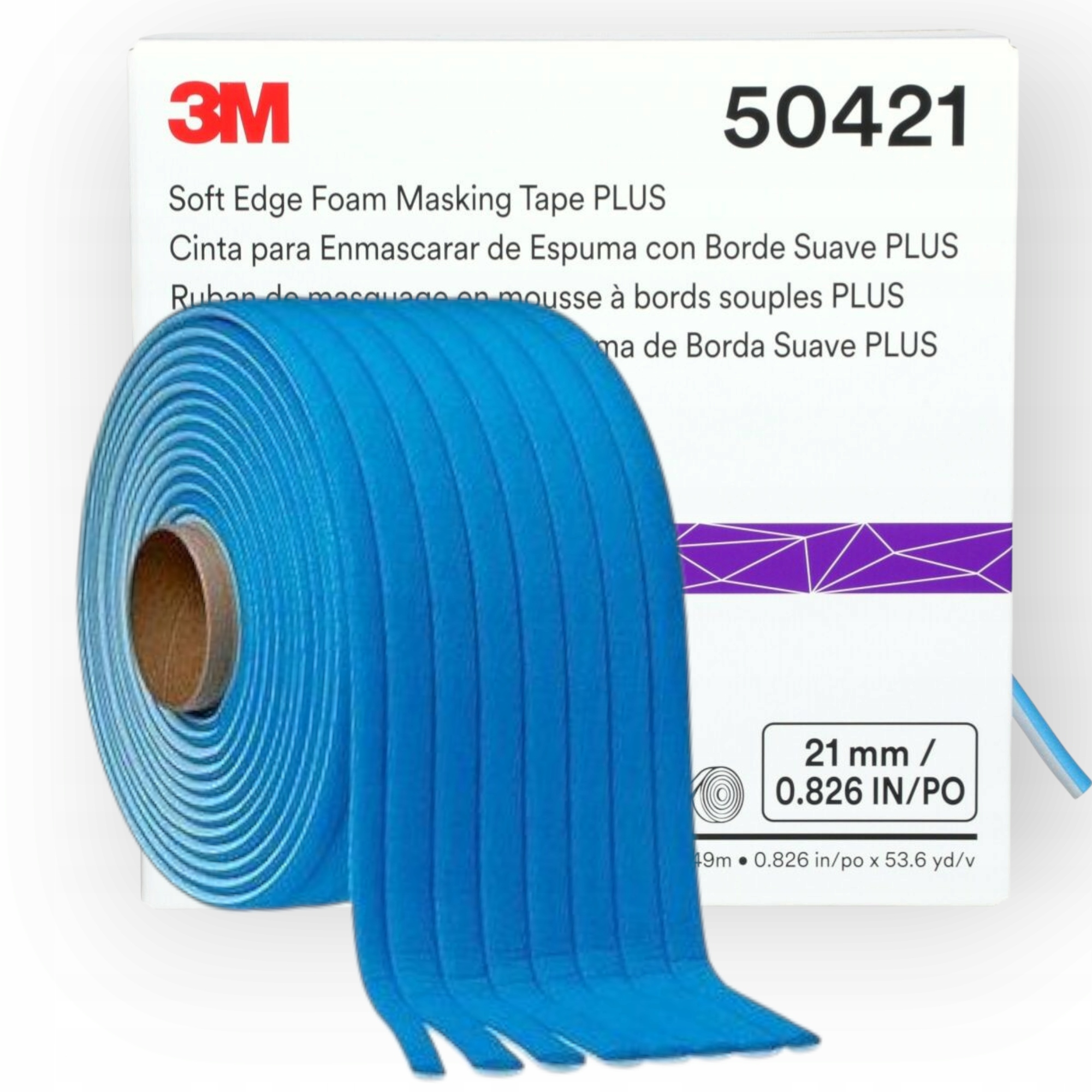 3M 50421 Penová Maskovacia Páska Soft Edge Plus 21mm x 49m