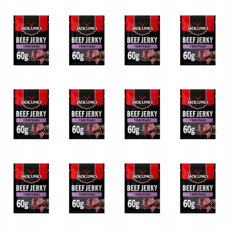 Jack Links Beef Jerky Teriyaki 60 g X12