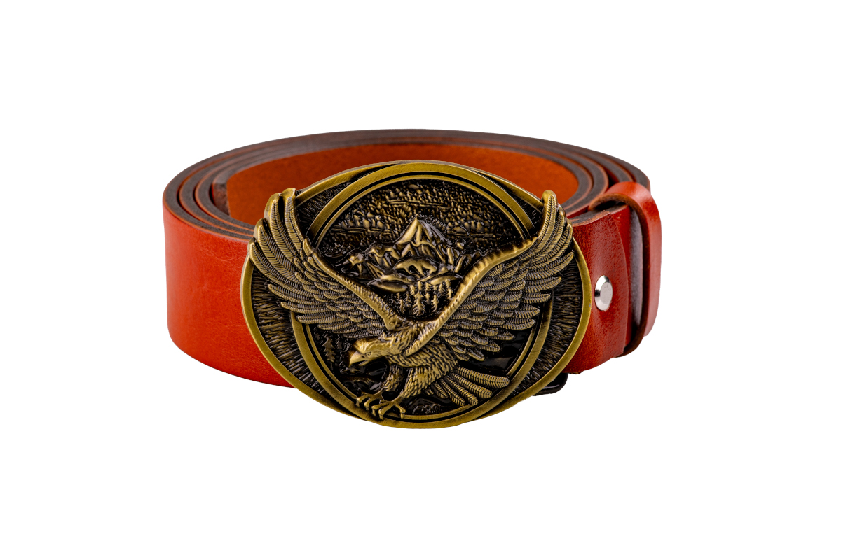 Kožený opasek Bór Hunter Grace Mountain Eagle Yellow-85