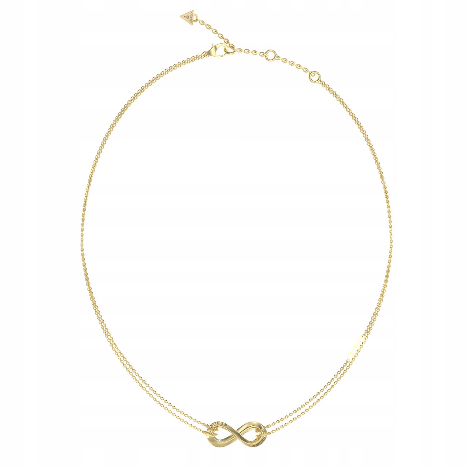 Náhrdelník Guess zlatý nekonečno 46 cm