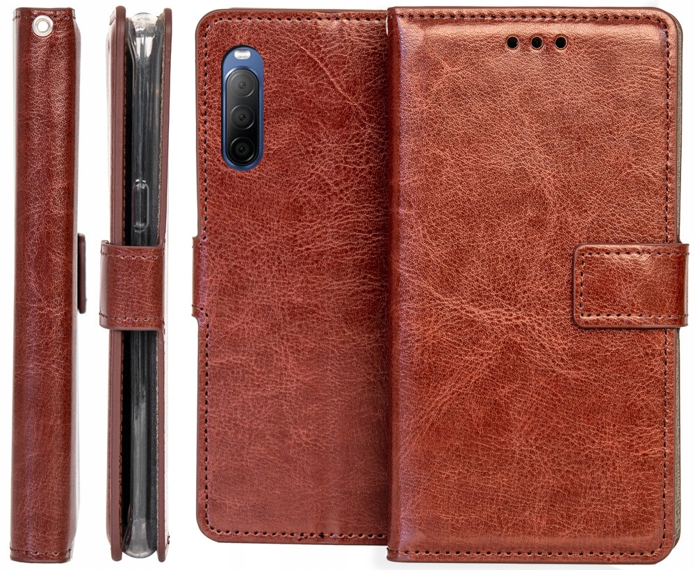 

Etui Portfel Vintage Do Sony Xperia 10 II Szkło