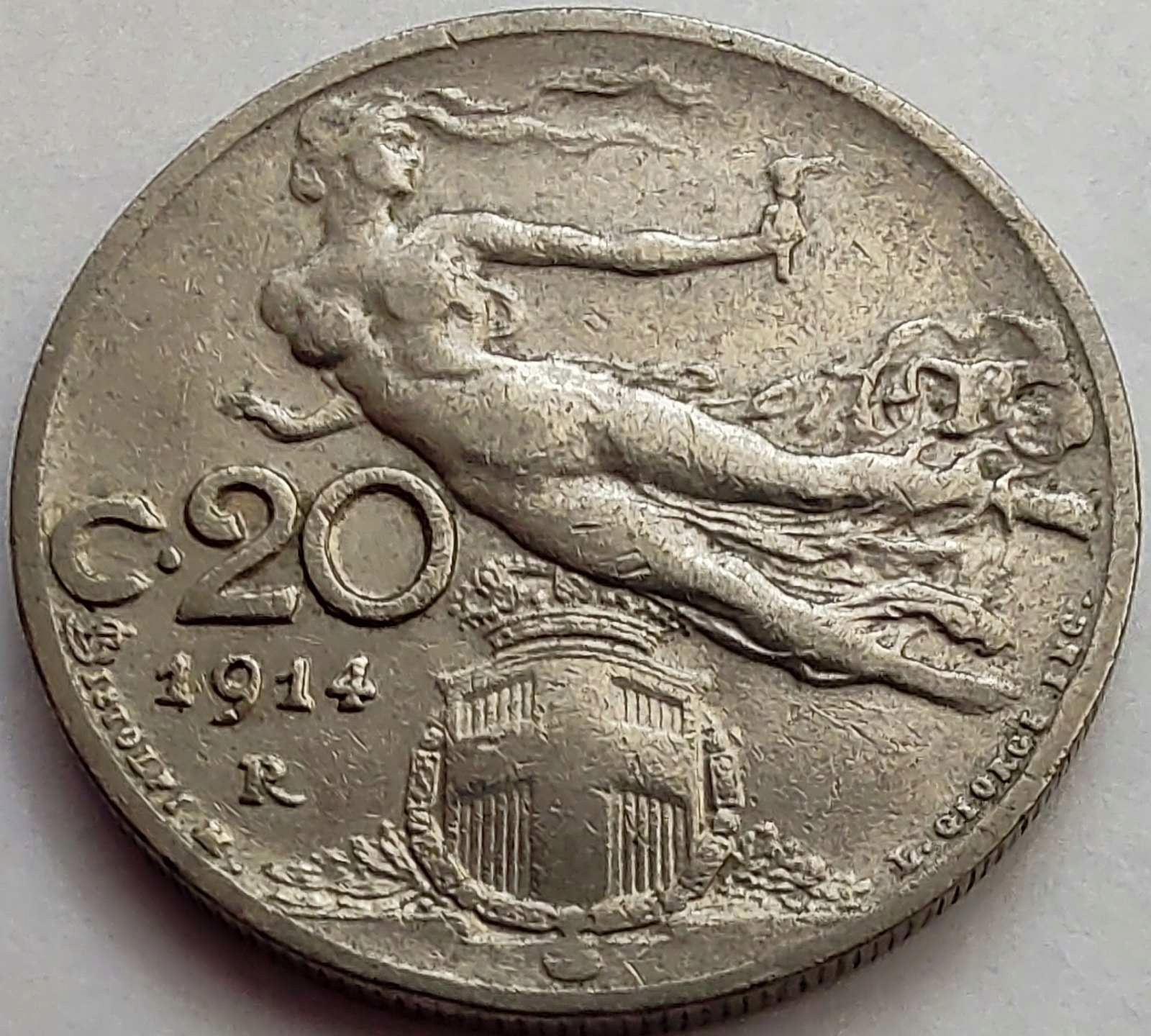 2014 - Włochy 20 centesimi, 1914