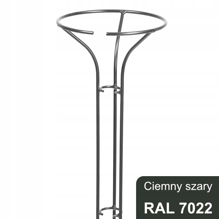 

Podpora do róż, roślin na pniu wys.120 cm, szara