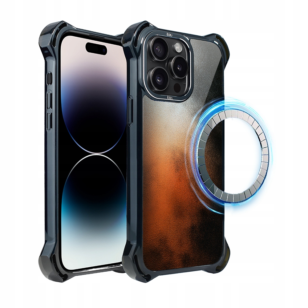 Pouzdro iPhone 14 Pro Max Ibizu DropGuard Ultra s MagSafe, Ember