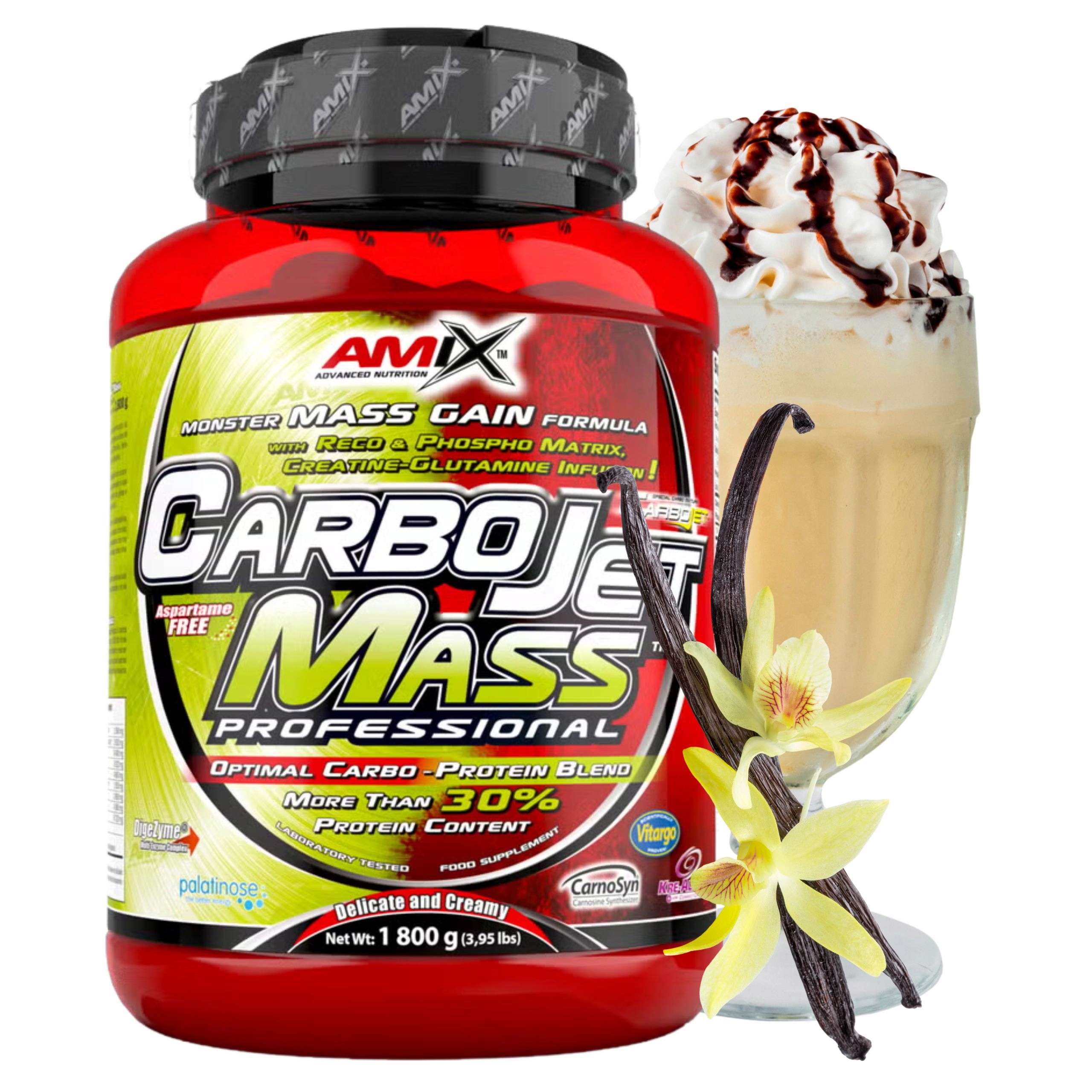 Gaiiner Mas Doplněk Stravy na hmotu Bílkoviny Bcaa Komplexní sacharidy Palatinose