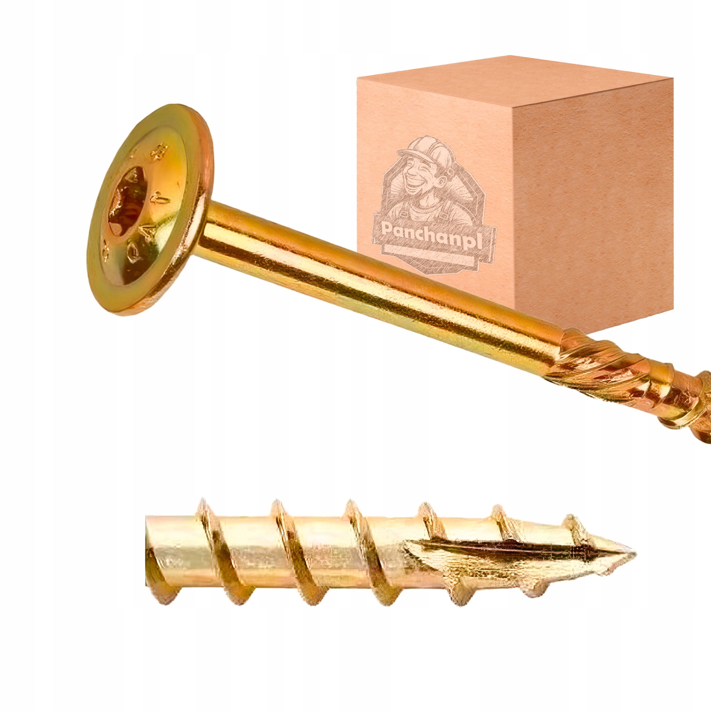 Tesařské vruty 8x340 50 Ks Torx pro talířové dřevo PanChan