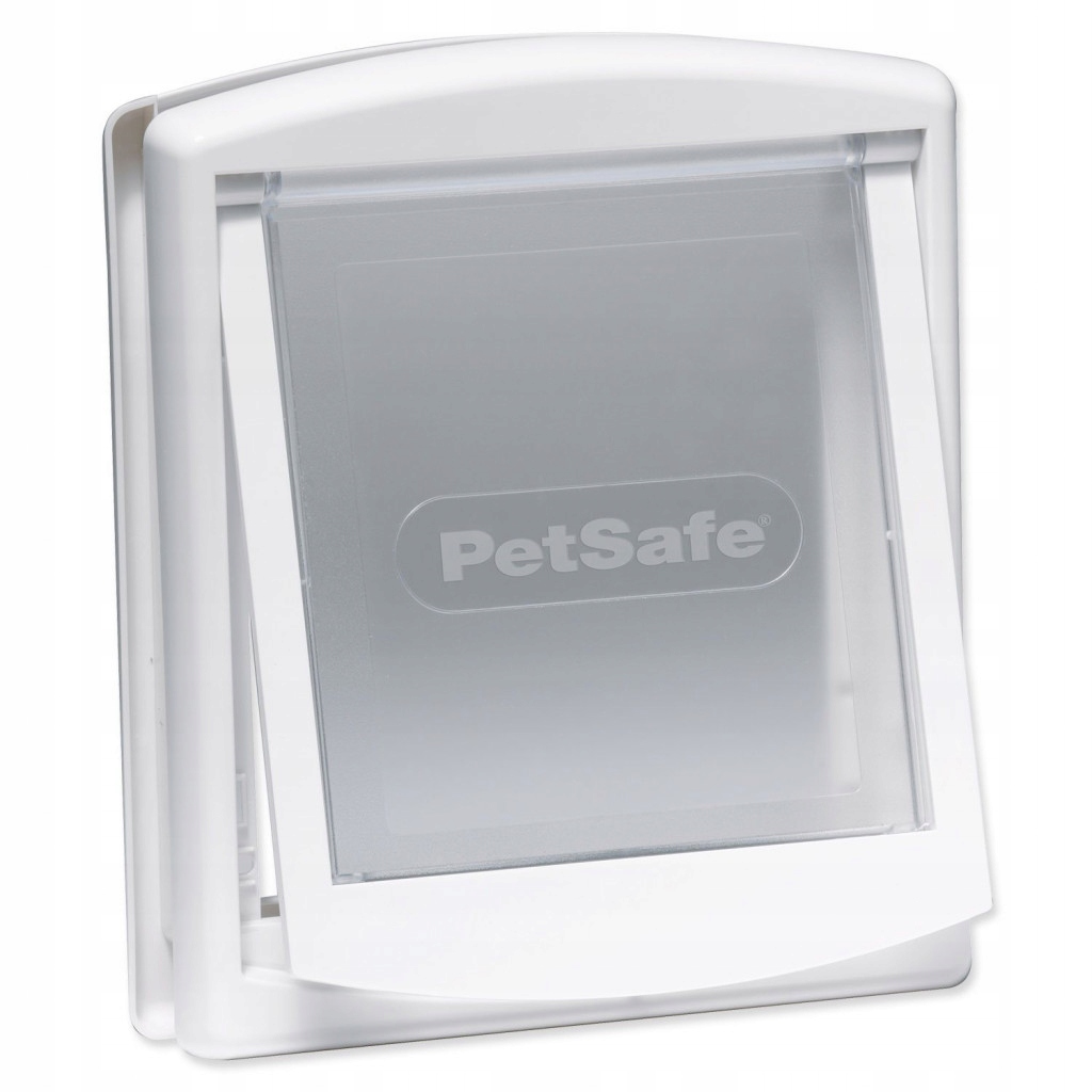 Levně Dvířka PetSafe plastová s transparentním flapem bílá, výřez 18,5x15,8cm