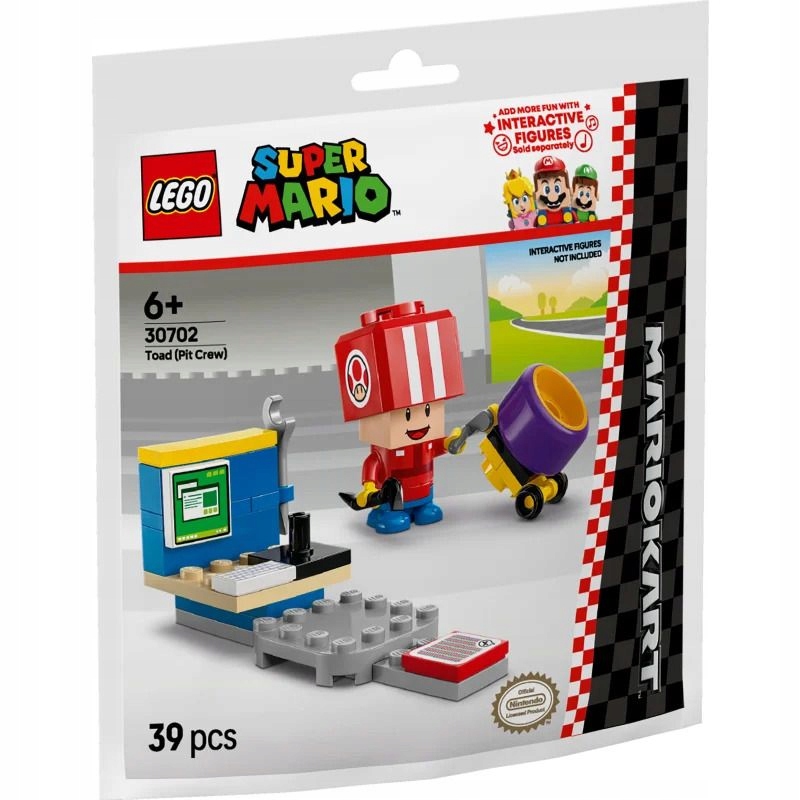 Lego Mario Mario Kart Toad Pit Crew 30702