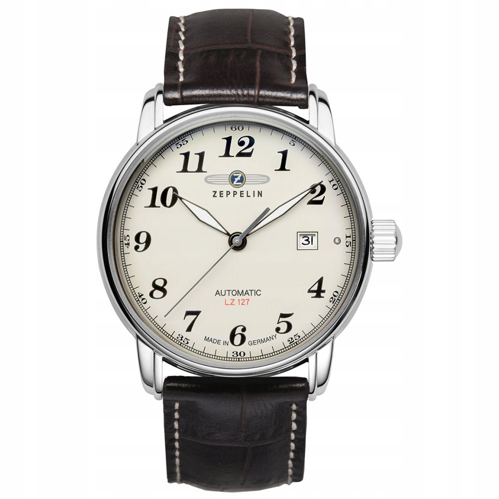 Pánské Hodinky Zeppelin 76565 hnědý pásek