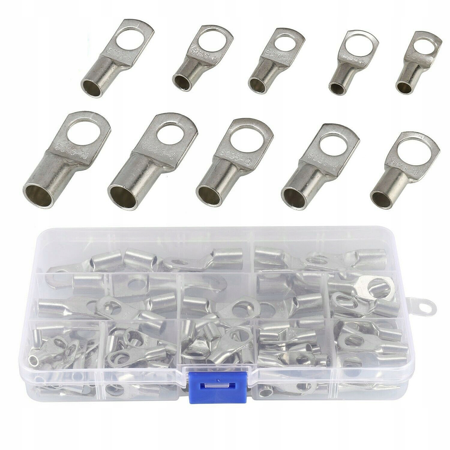 KONEKTOR ZESTAW KOŃCÓWKA OCZKO 100SZT