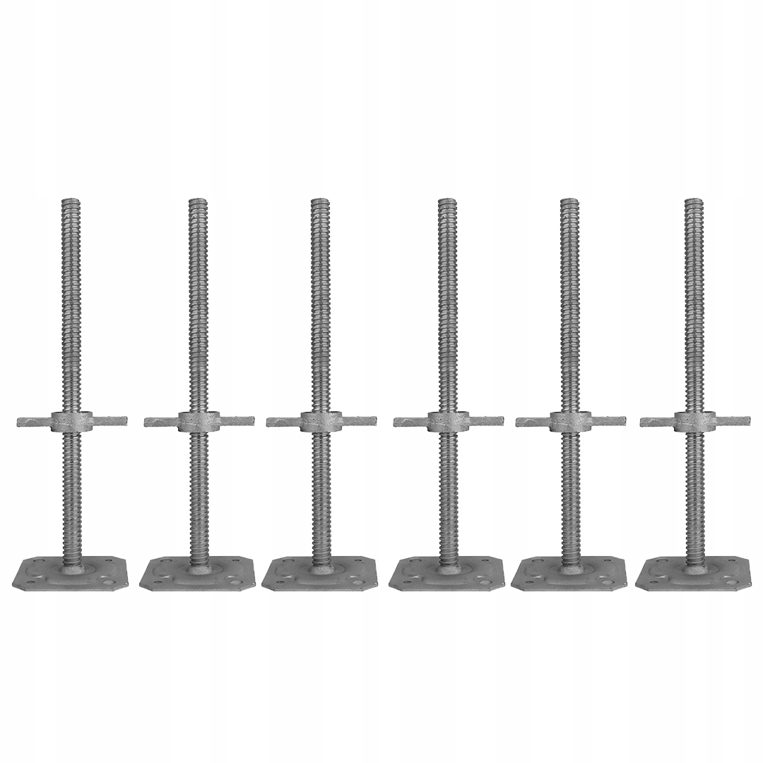 Stopa podstawka rusztowanie warszawskie fi26mm Ocynk 50cm 6 sztuk Zestaw
