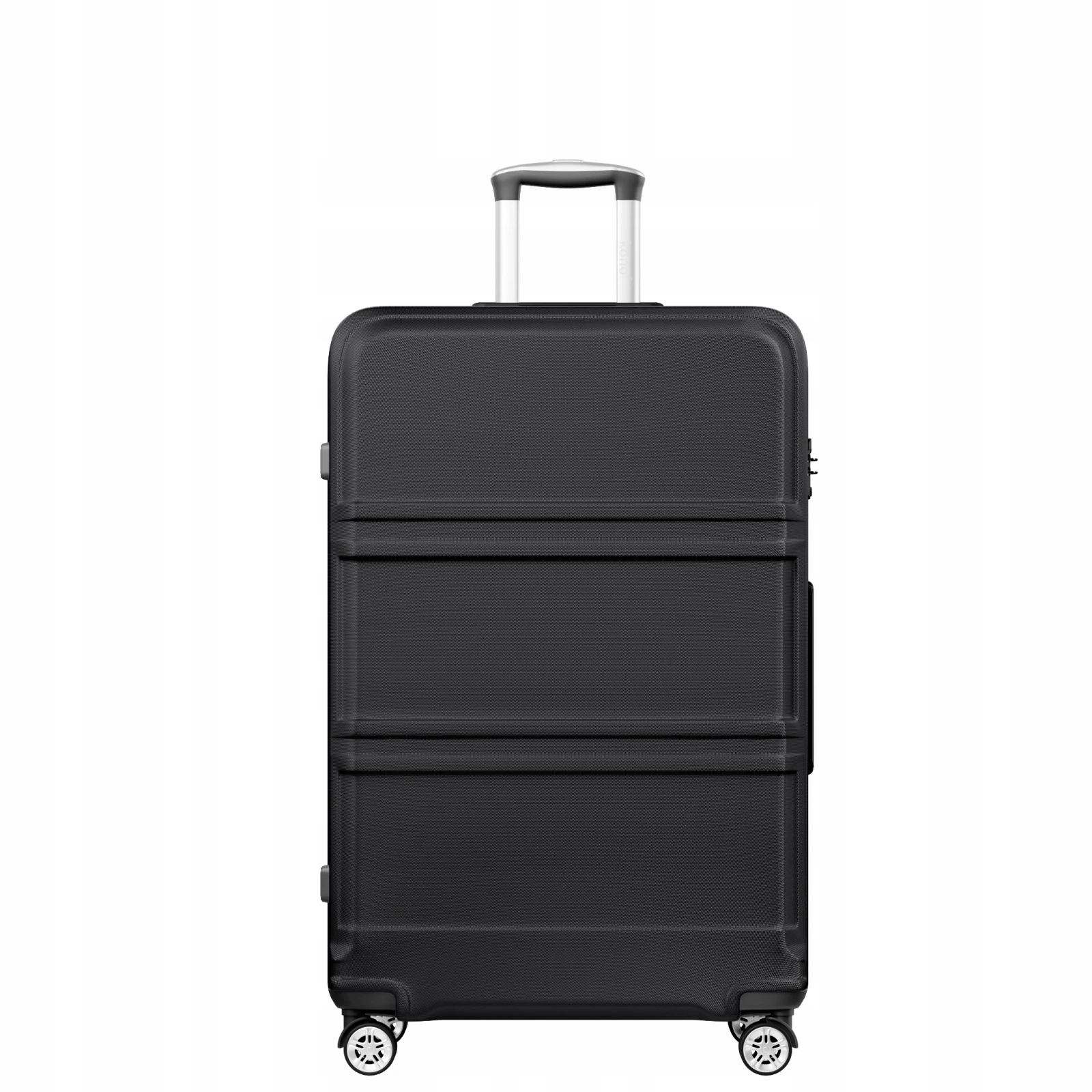 Cestovní kufr na kolečkách Kono Horizontal Design XL 141 L černý