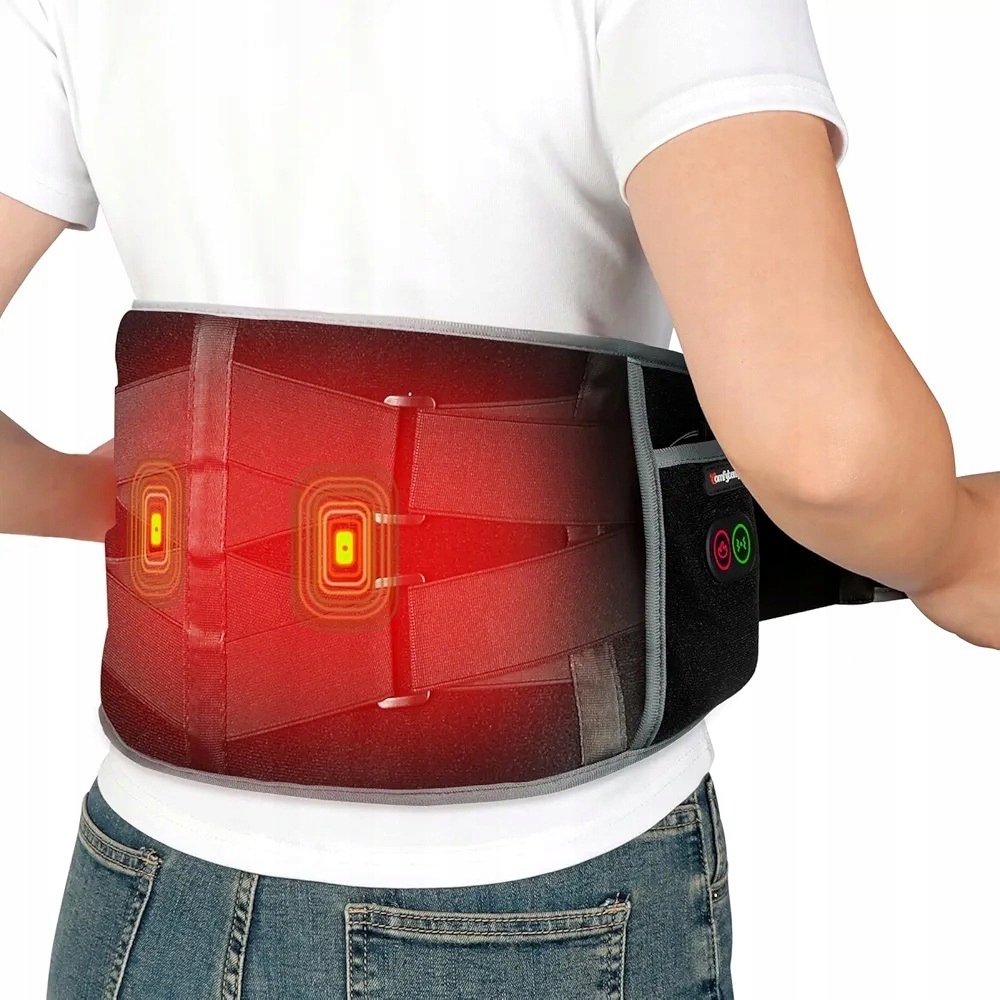 Wibracyjny pas rozgrzewający na bóle pleców Comfytemp K9224