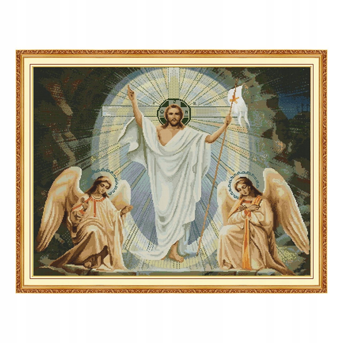 Křížková výšivka počítaná sada (kanva, mulina)