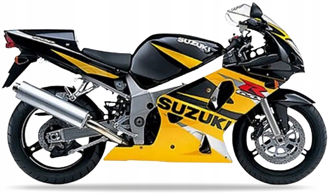 Nálepky Juula Na Suzuki Gsxr 600 2002 Čierny Y7L Žltý Y9H