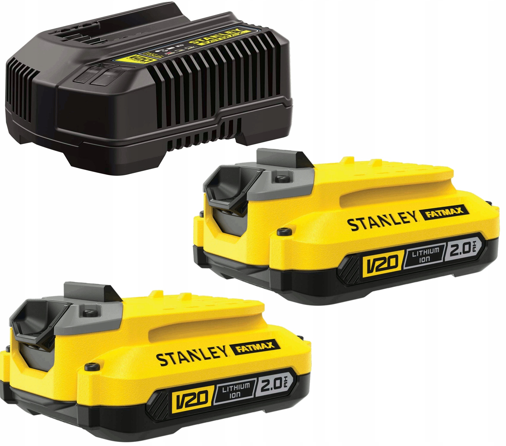

Stanley V20 2x Akumulator 2Ah +ładowarka SFMCB12D2