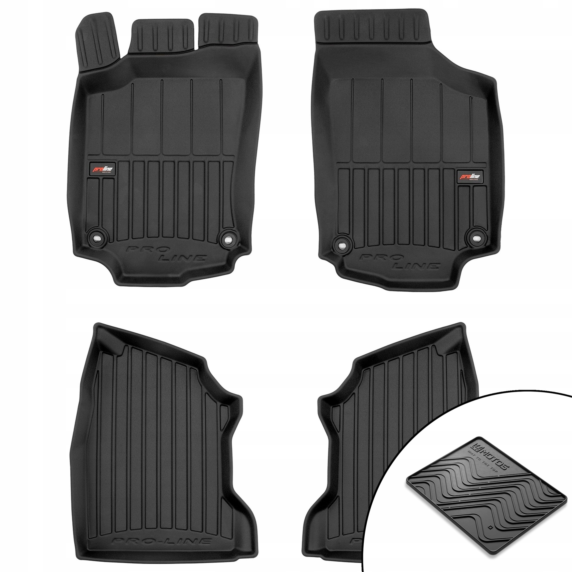 3D gumové koberce Opel Combo C 2001-2011 rohož bonus