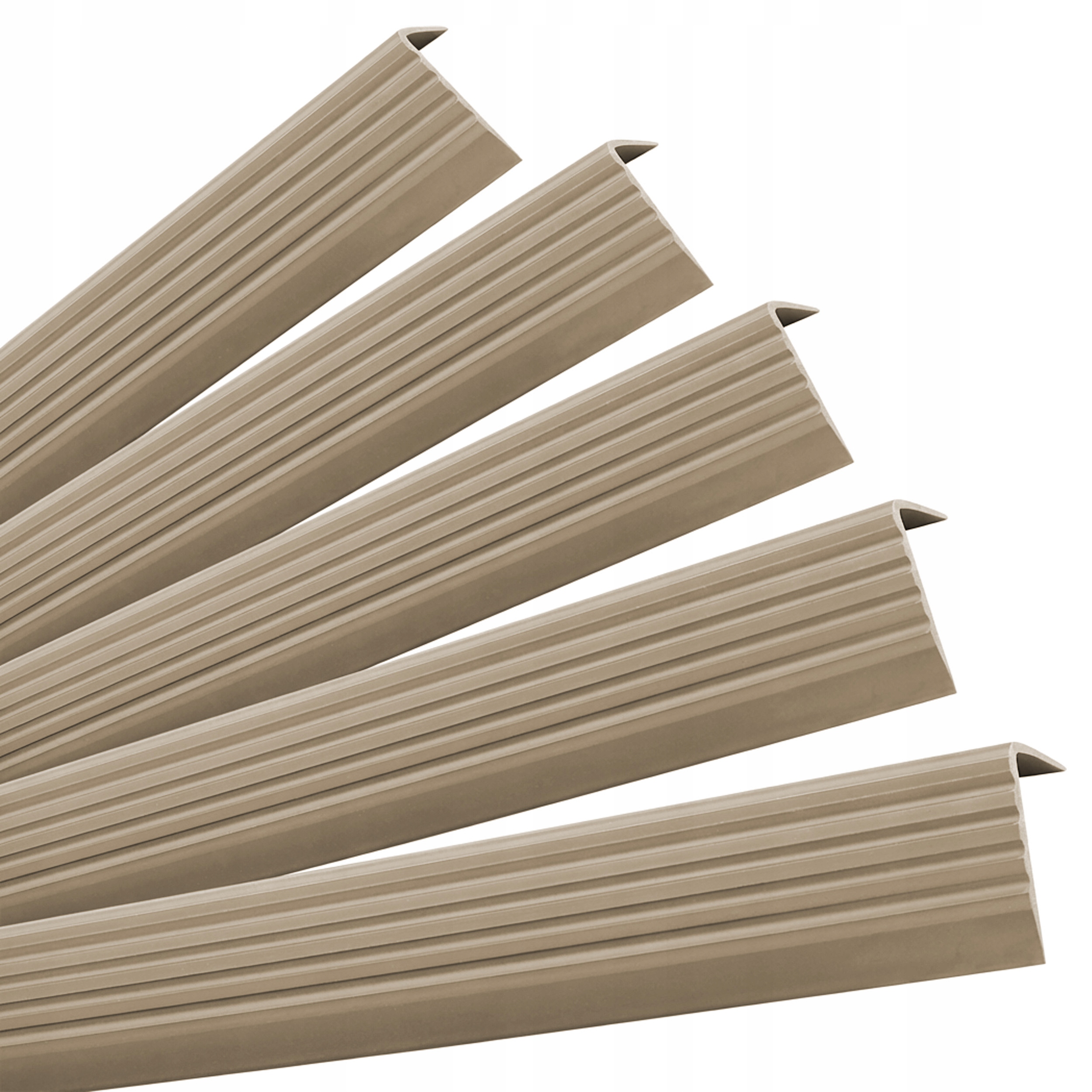 Sada: Samolepiace schodiskové profily, béžové 40x25 mm, 1 m, 5ks