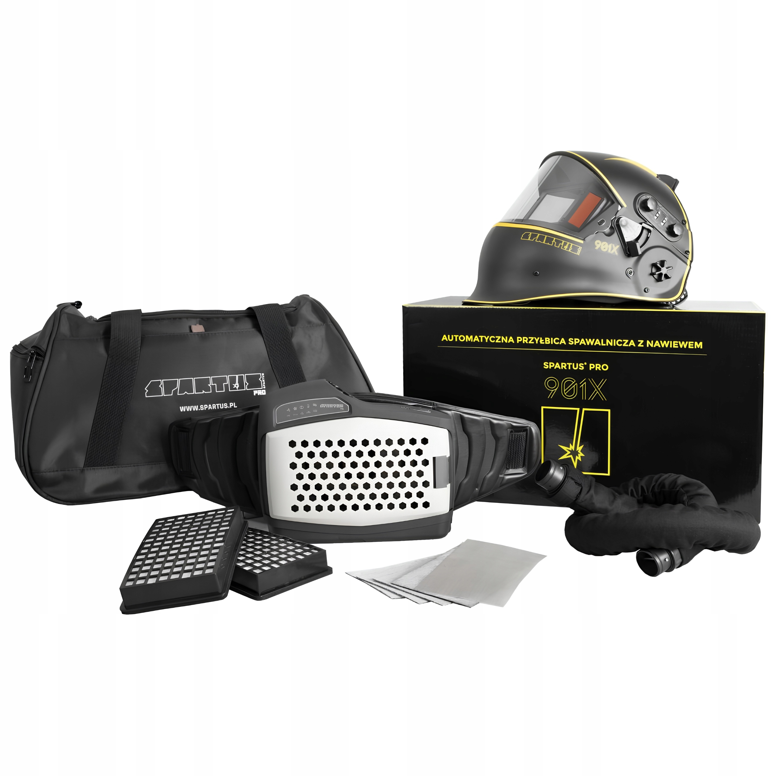 Automatická přilba Spartus Pro 901X s přívodem vzduchu