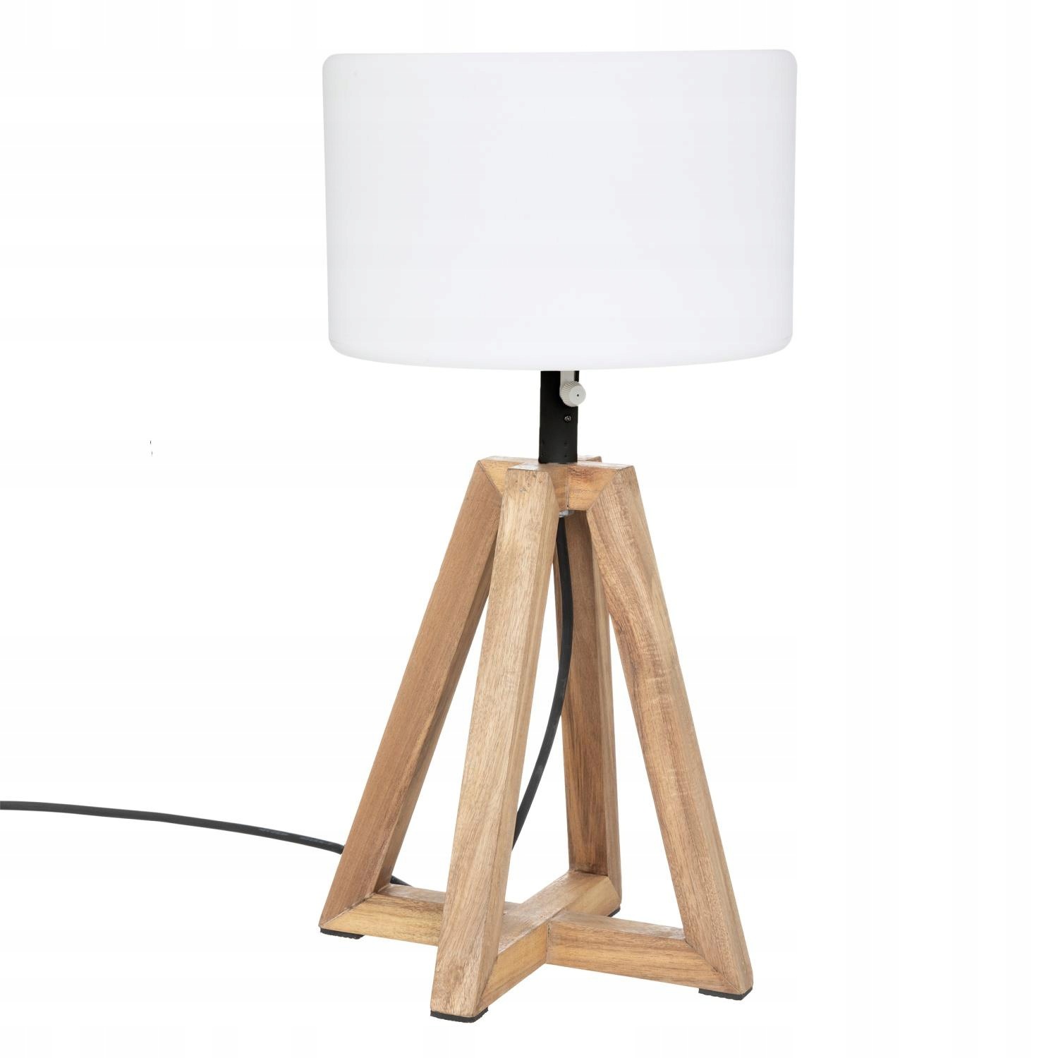 Lampa Matia na terasu, rám z agátového dreva, výška 58 cm