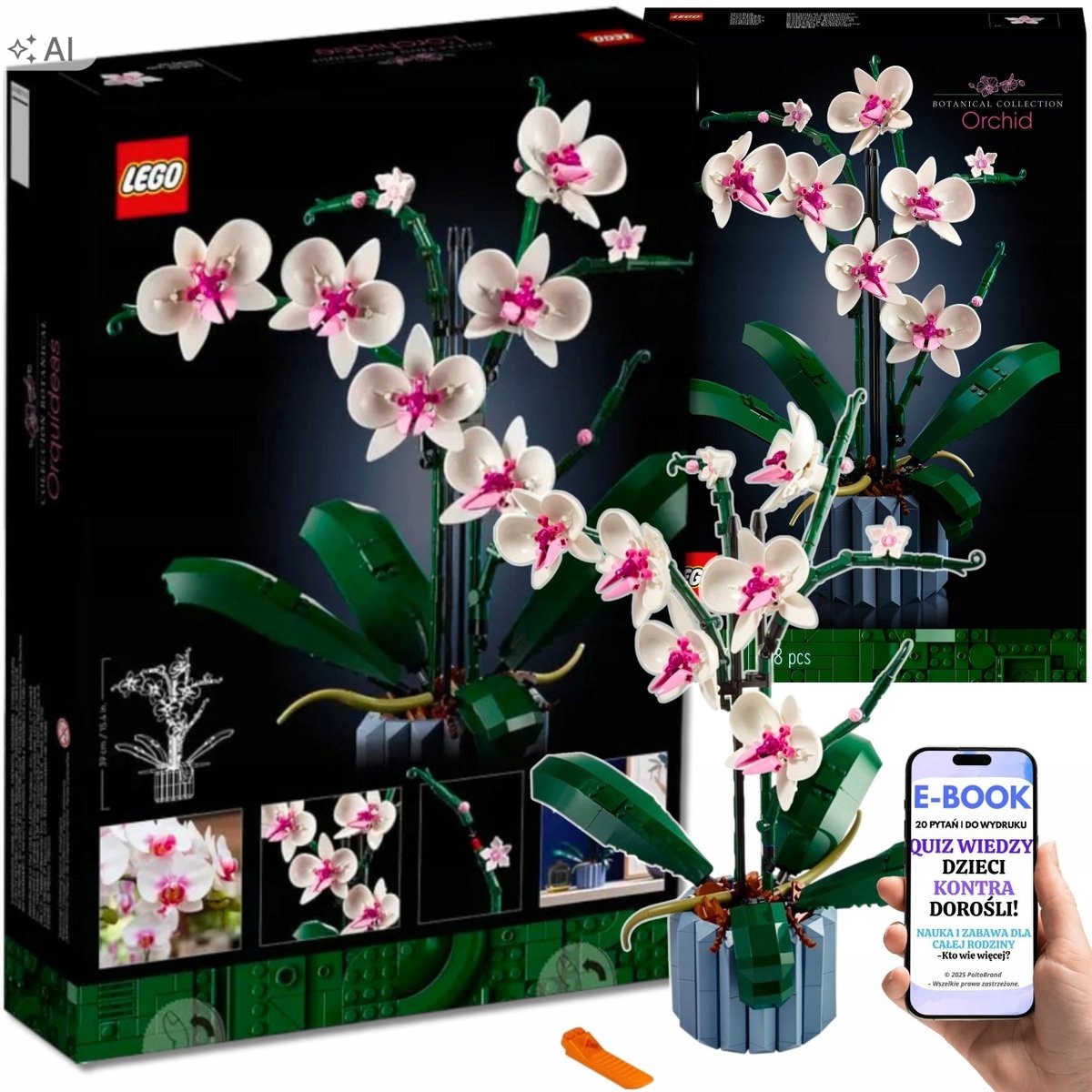 Lego Kwiaty Orchidea Botanicznej Dla Niej EBOOK-2