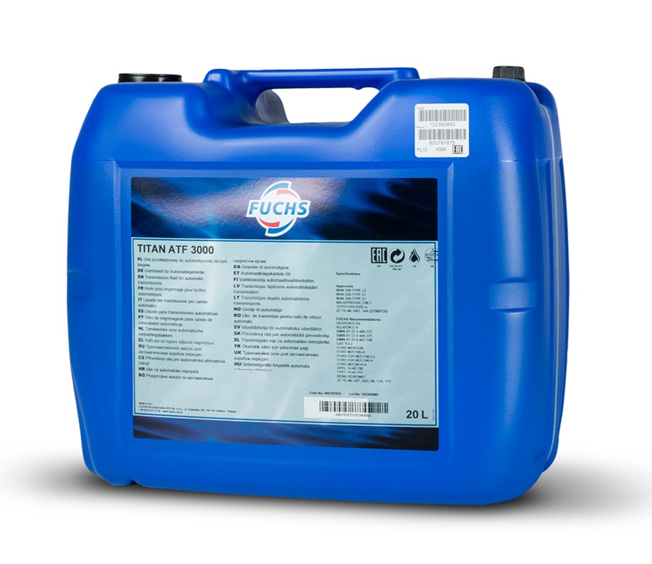 

Olej przekł. Fuchs Titan Atf 3000 20L