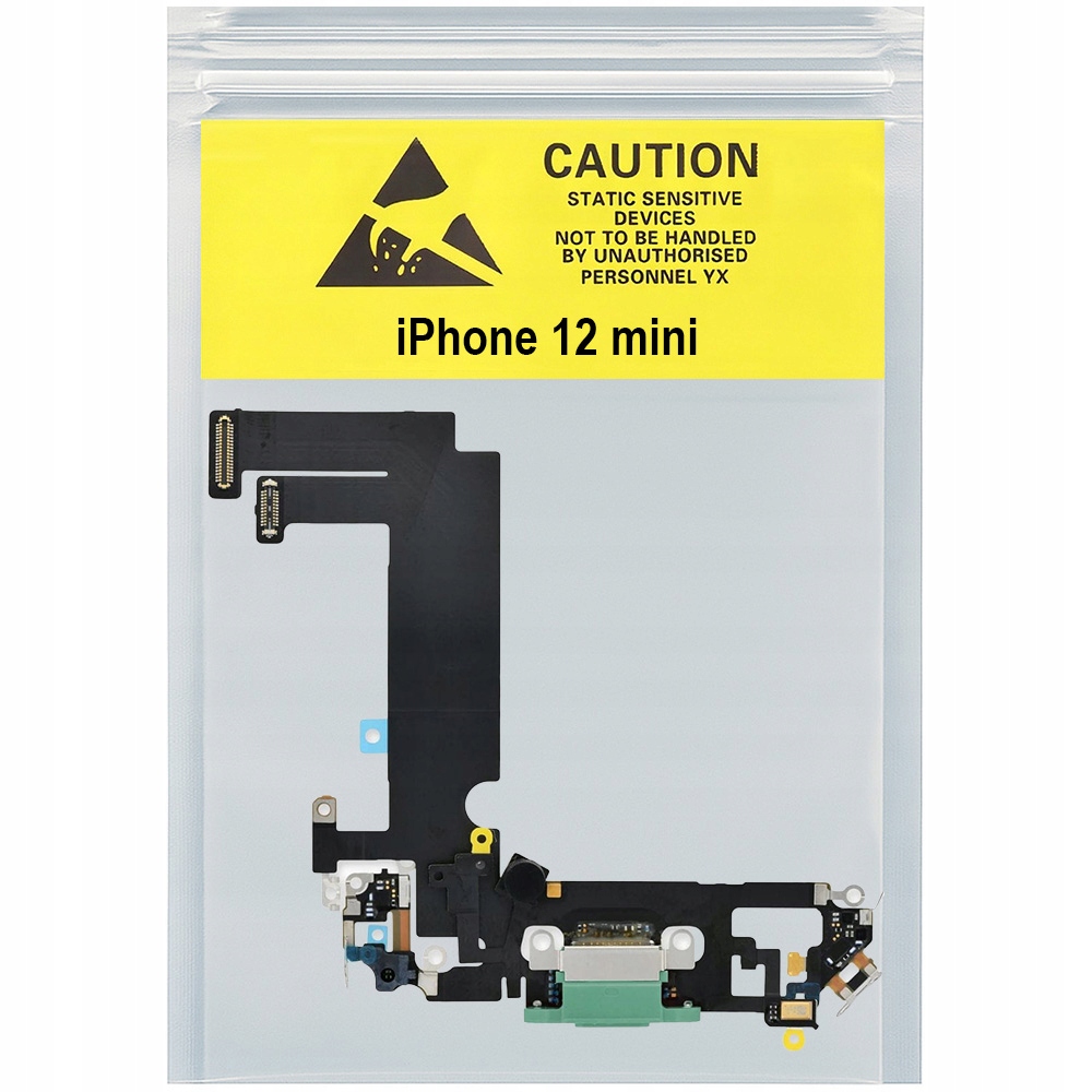 Złącze gniazdo ładowania dock iPhone 12 Mini Org zielona