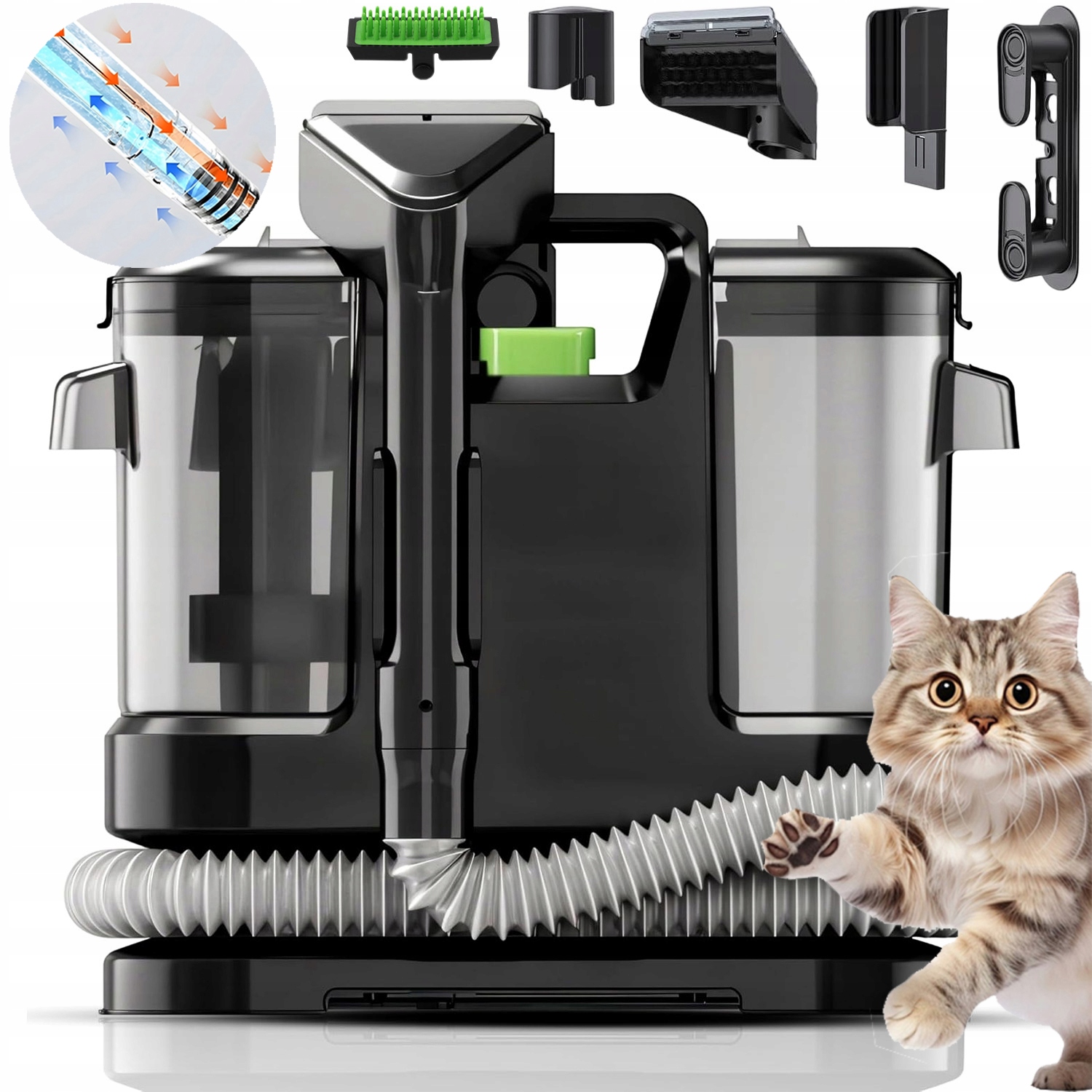 Výkonný Stroj Na Čištění Tkanin, Čištění Koberců 3 Hlavami, Odolný