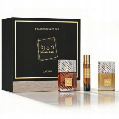Sada Lattafa Khamrah 100 ML Edp 12 ML Edp Vlasová Mlha 50 ML Unisex