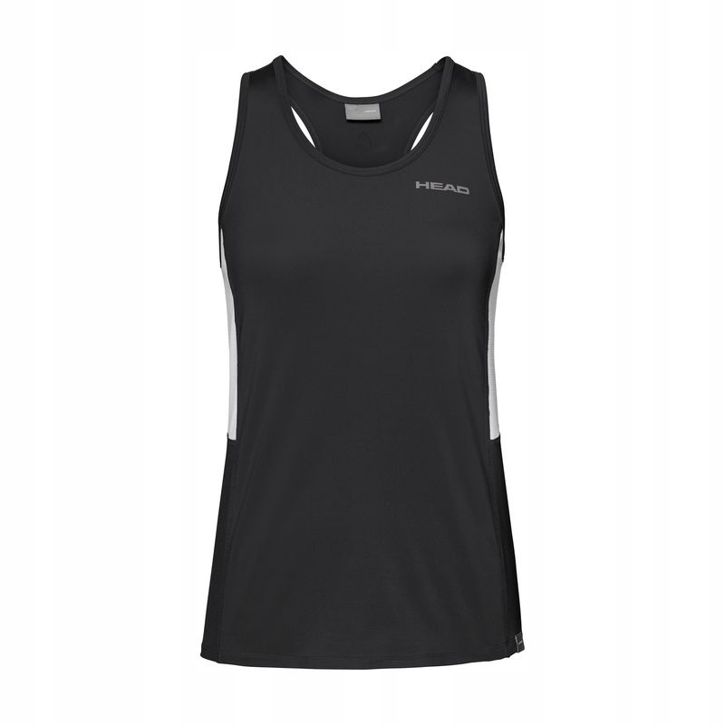 Koszulka dziewczęca sportowa Head Club Tank Top Girl Czarna 152