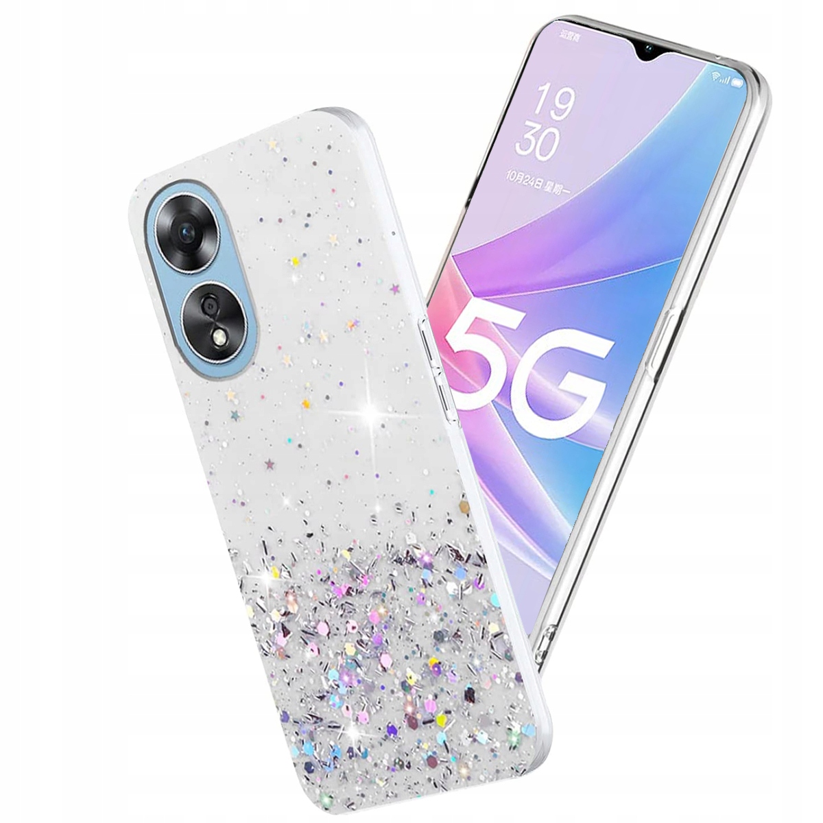 

Etui do Oppo A78 5G brokat case plecki obudowa